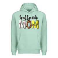 Seafoam ballpark mom Premium Hoodie - texasbilliewilder
