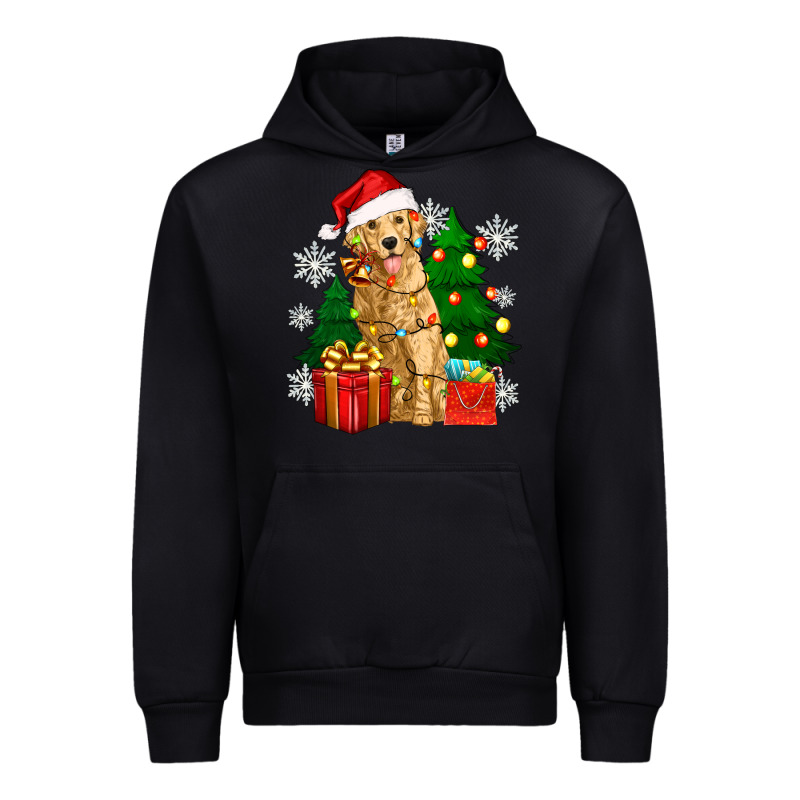 Christmas Golden Dog Urban Hoodie by Zillion Design Studio | Teevron