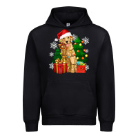 Black christmas golden dog Urban Hoodie - Zillion Design Studio