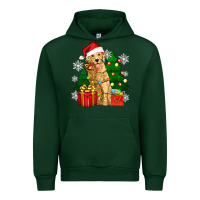 Forest Green christmas golden dog Urban Hoodie - Zillion Design Studio