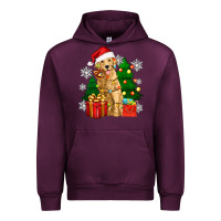 Mauve Wine christmas golden dog Urban Hoodie - Zillion Design Studio