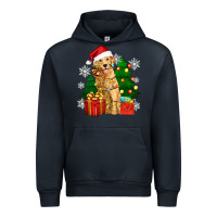 Navy christmas golden dog Urban Hoodie - Zillion Design Studio