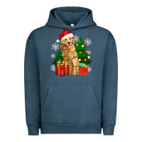 Pigment Midnight Navy christmas golden dog Urban Hoodie - Zillion Design Studio