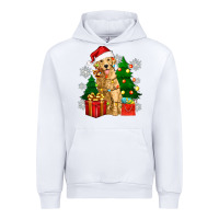 White christmas golden dog Urban Hoodie - Zillion Design Studio