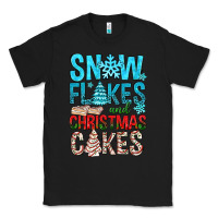 Black Snow Flakes aAd Christmas Cakes Classic Tee - BundleAndBundleShop