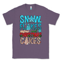 Lavender Snow Flakes aAd Christmas Cakes Classic Tee - BundleAndBundleShop