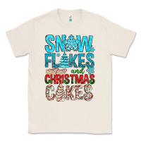 Natural Snow Flakes aAd Christmas Cakes Classic Tee - BundleAndBundleShop
