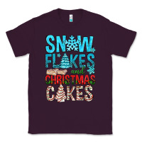 Plum Snow Flakes aAd Christmas Cakes Classic Tee - BundleAndBundleShop