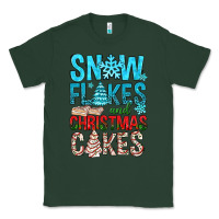 Sports Green Snow Flakes aAd Christmas Cakes Classic Tee - BundleAndBundleShop