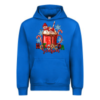 Cobalt hot cocoa  season Urban Hoodie - Zillion Design Studio