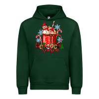 Forest Green hot cocoa  season Urban Hoodie - Zillion Design Studio