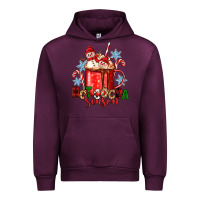 Mauve Wine hot cocoa  season Urban Hoodie - Zillion Design Studio