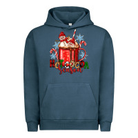 Pigment Midnight Navy hot cocoa  season Urban Hoodie - Zillion Design Studio