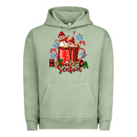 Pigment Oil Green hot cocoa  season Urban Hoodie - Zillion Design Studio