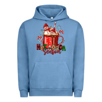 Pigment Pebble Blue hot cocoa  season Urban Hoodie - Zillion Design Studio