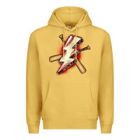 Antique Gold baseball lightning bolt Premium Hoodie - Zillion Design Studio