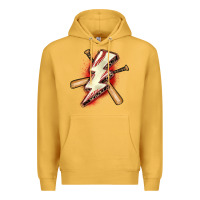 Mustard baseball lightning bolt Premium Hoodie - Zillion Design Studio