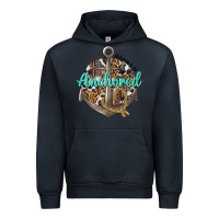 Navy anchored hebrews 6 19 Urban Hoodie - texasbilliewilder