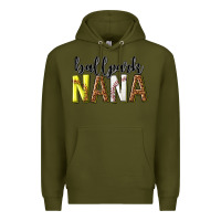 Army Green ballpark nana with leopard Premium Hoodie - texasbilliewilder