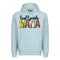 Blue Mist ballpark nana with leopard Premium Hoodie - texasbilliewilder