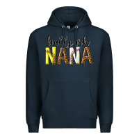 Navy ballpark nana with leopard Premium Hoodie - texasbilliewilder