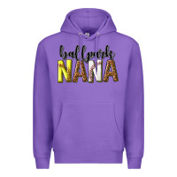 Purple ballpark nana with leopard Premium Hoodie - texasbilliewilder