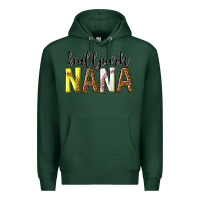 Sports Green ballpark nana with leopard Premium Hoodie - texasbilliewilder