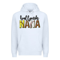 White ballpark nana with leopard Premium Hoodie - texasbilliewilder