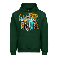 Forest Green blessed nana with sunflowers Urban Hoodie - texasbilliewilder