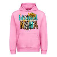 Fuchsia Pink blessed nana with sunflowers Urban Hoodie - texasbilliewilder
