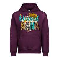 Mauve Wine blessed nana with sunflowers Urban Hoodie - texasbilliewilder