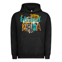 Pigment Black blessed nana with sunflowers Urban Hoodie - texasbilliewilder