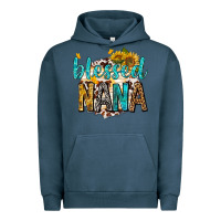 Pigment Midnight Navy blessed nana with sunflowers Urban Hoodie - texasbilliewilder