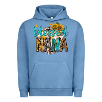 Pigment Pebble Blue blessed nana with sunflowers Urban Hoodie - texasbilliewilder