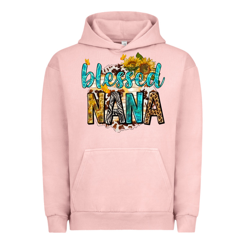 Blessed Nana With Sunflowers Urban Hoodie by texasbilliewilder | Teevron
