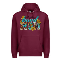Burgundy band mom Premium Hoodie - texasbilliewilder