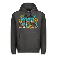 Charcoal Heather band mom Premium Hoodie - texasbilliewilder