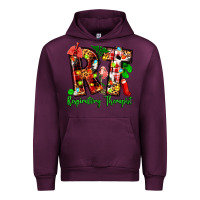 Mauve Wine christmas respiratory therapist Urban Hoodie - Zillion Design Studio