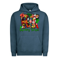 Pigment Midnight Navy christmas respiratory therapist Urban Hoodie - Zillion Design Studio