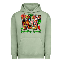 Pigment Oil Green christmas respiratory therapist Urban Hoodie - Zillion Design Studio