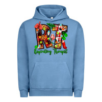Pigment Pebble Blue christmas respiratory therapist Urban Hoodie - Zillion Design Studio