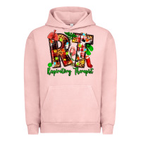 Pigment Salmon christmas respiratory therapist Urban Hoodie - Zillion Design Studio