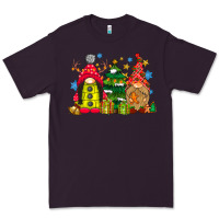 Plum gnome Christmas Premium Tee - CowhideDigitalArt