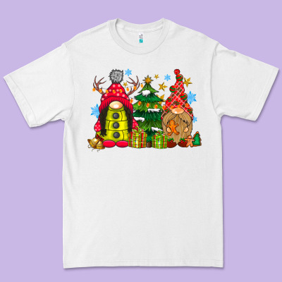 Gnome Christmas Premium Tee Designed By Cowhidedigitalart