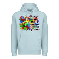 Blue Mist always unique totally intelligent sometimes myster Premium Hoodie - Zillion Design Studio