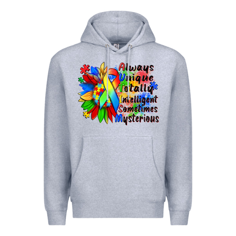 Always Unique Totally Intelligent Sometimes Myster Premium Hoodie by Zillion Design Studio | Teevron