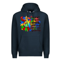 Navy always unique totally intelligent sometimes myster Premium Hoodie - Zillion Design Studio