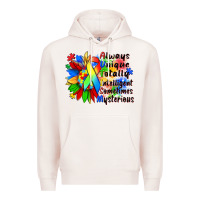 Pale Pink always unique totally intelligent sometimes myster Premium Hoodie - Zillion Design Studio