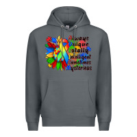 Rock always unique totally intelligent sometimes myster Premium Hoodie - Zillion Design Studio