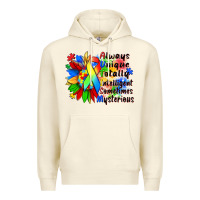 Sandshell always unique totally intelligent sometimes myster Premium Hoodie - Zillion Design Studio